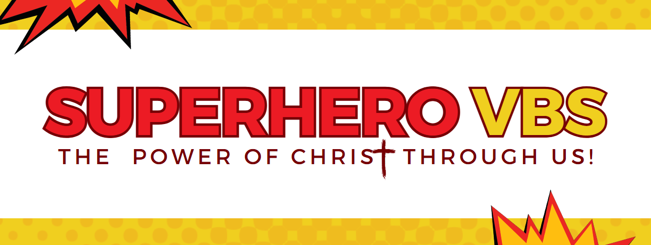 superhero vbs banner photo